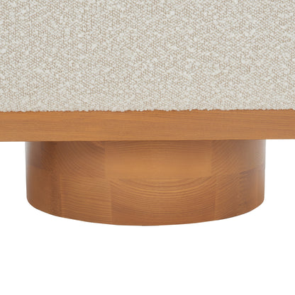 Banc de rangement SAFAVIEH Couture Sunneva Boucle - 61 po L x 20 po P x 19 po H - 61 L x 20 P x 19 H