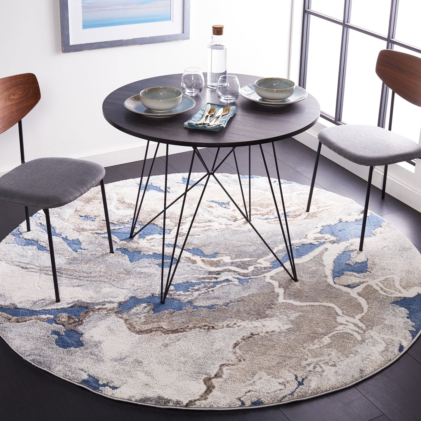 Tapis SAFAVIEH Cyrus Shag Lyubika Abstrait 2,5 cm d'épaisseur