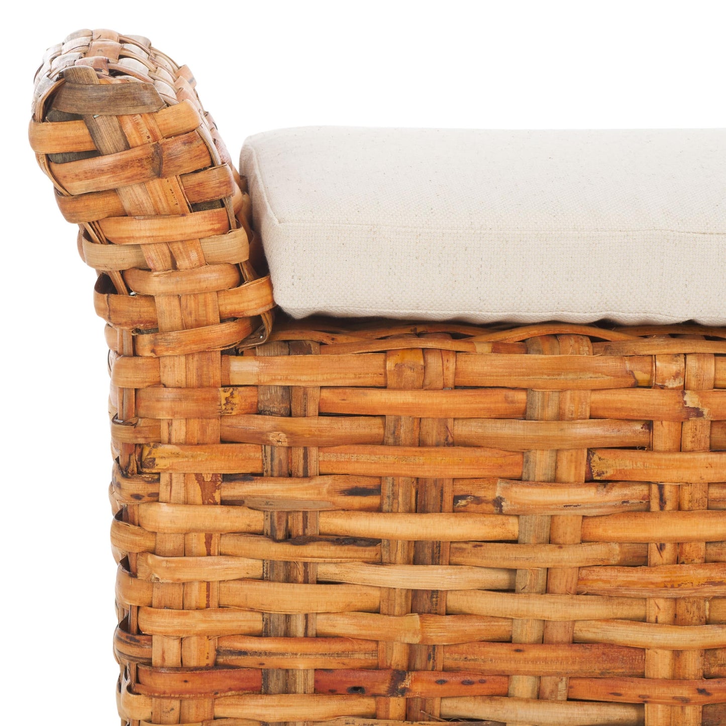 Banc Danna Brown de SAFAVIEH - 43,9 x 14,8 x 21,1 - 44 L x 15 P x 21 H