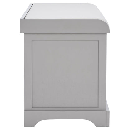 Banc de rangement tressé Euphemia marron SAFAVIEH - 33,5 x 16,1 x 19,9 - 34 L x 16 P x 20 H