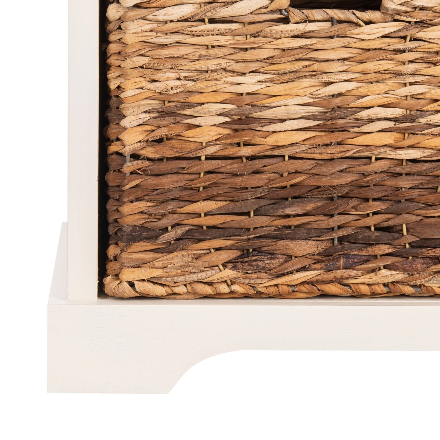 Banc de rangement tressé Euphemia marron SAFAVIEH - 33,5 x 16,1 x 19,9 - 34 L x 16 P x 20 H