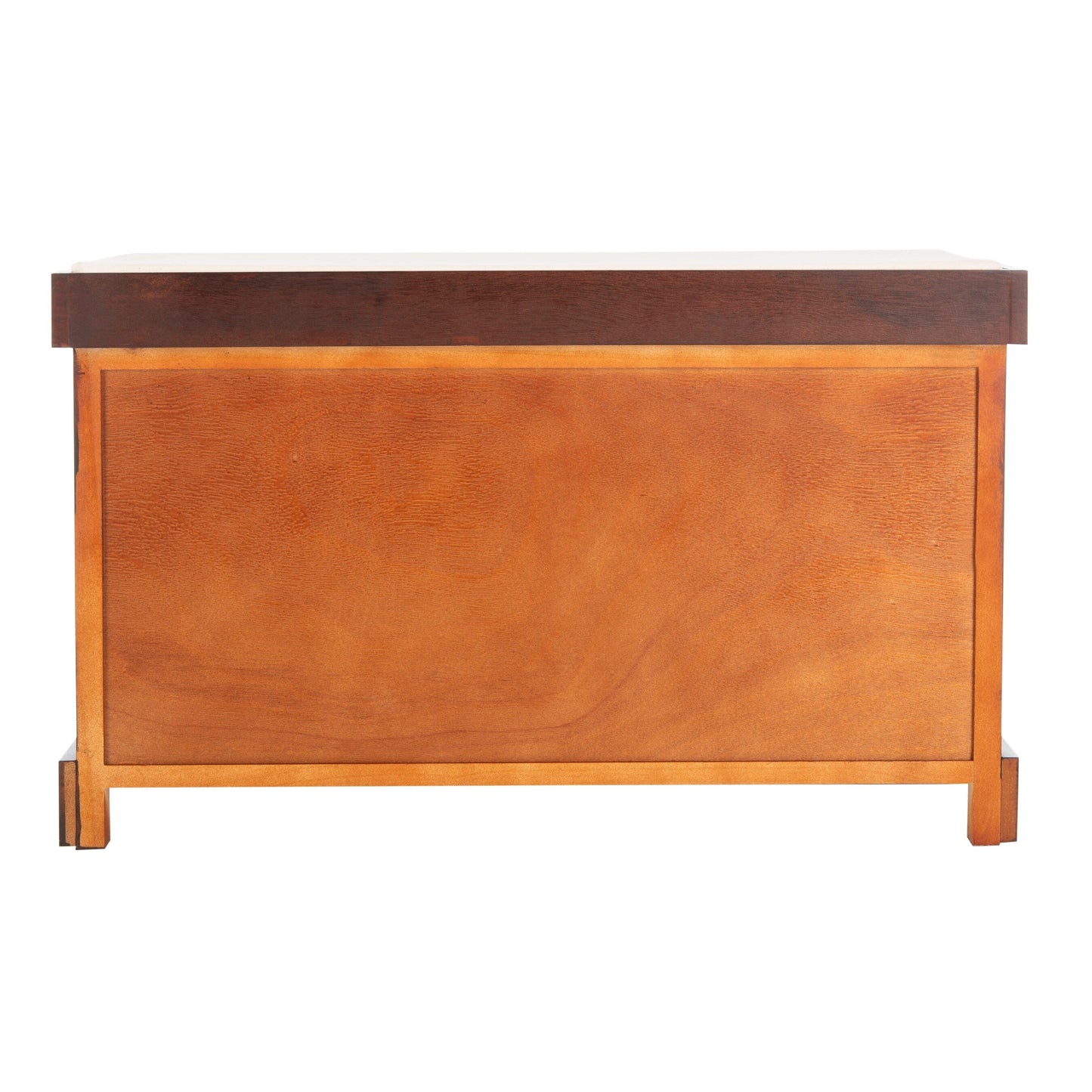 Banc de rangement tressé Euphemia marron SAFAVIEH - 33,5 x 16,1 x 19,9 - 34 L x 16 P x 20 H