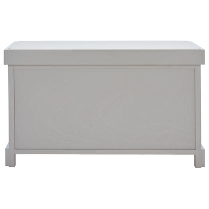 Banc de rangement tressé Euphemia marron SAFAVIEH - 33,5 x 16,1 x 19,9 - 34 L x 16 P x 20 H