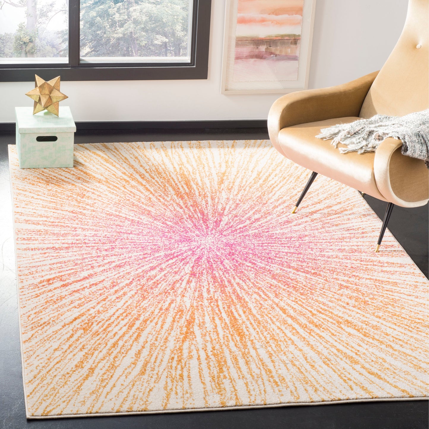Tapis SAFAVIEH Evoke Coralee Abstract Boho Burst