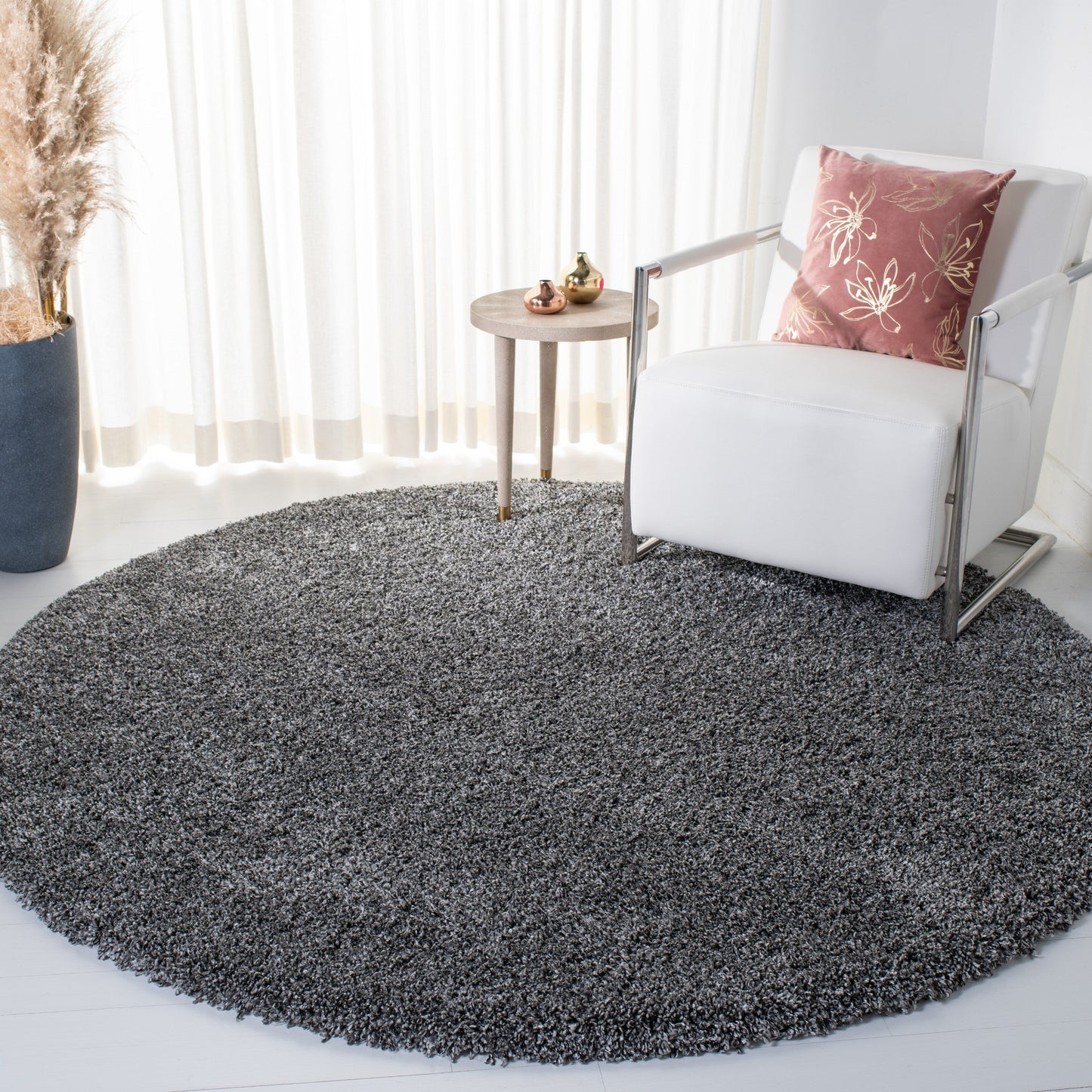Tapis SAFAVIEH Evolution Shag Fransien uni de 4,6 cm d'épaisseur