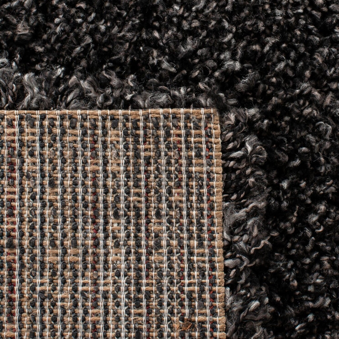 Tapis SAFAVIEH Evolution Shag Fransien uni de 4,6 cm d'épaisseur