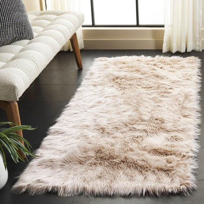 Tapis SAFAVIEH en fausse peau de mouton soyeuse, épaisseur 6 cm