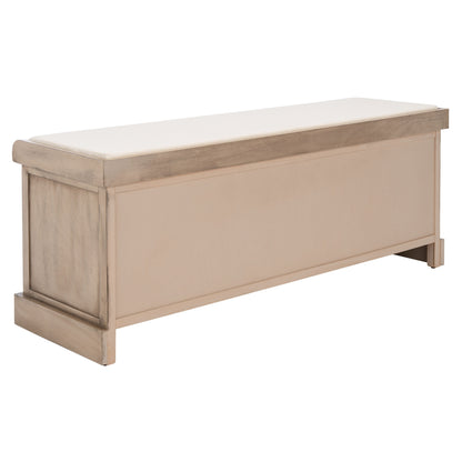 Banc de rangement 3 tiroirs avec coussins SAFAVIEH Fiorello - 47,3 l x 15 L x 19 H - 47 L x 15 P x 19 H