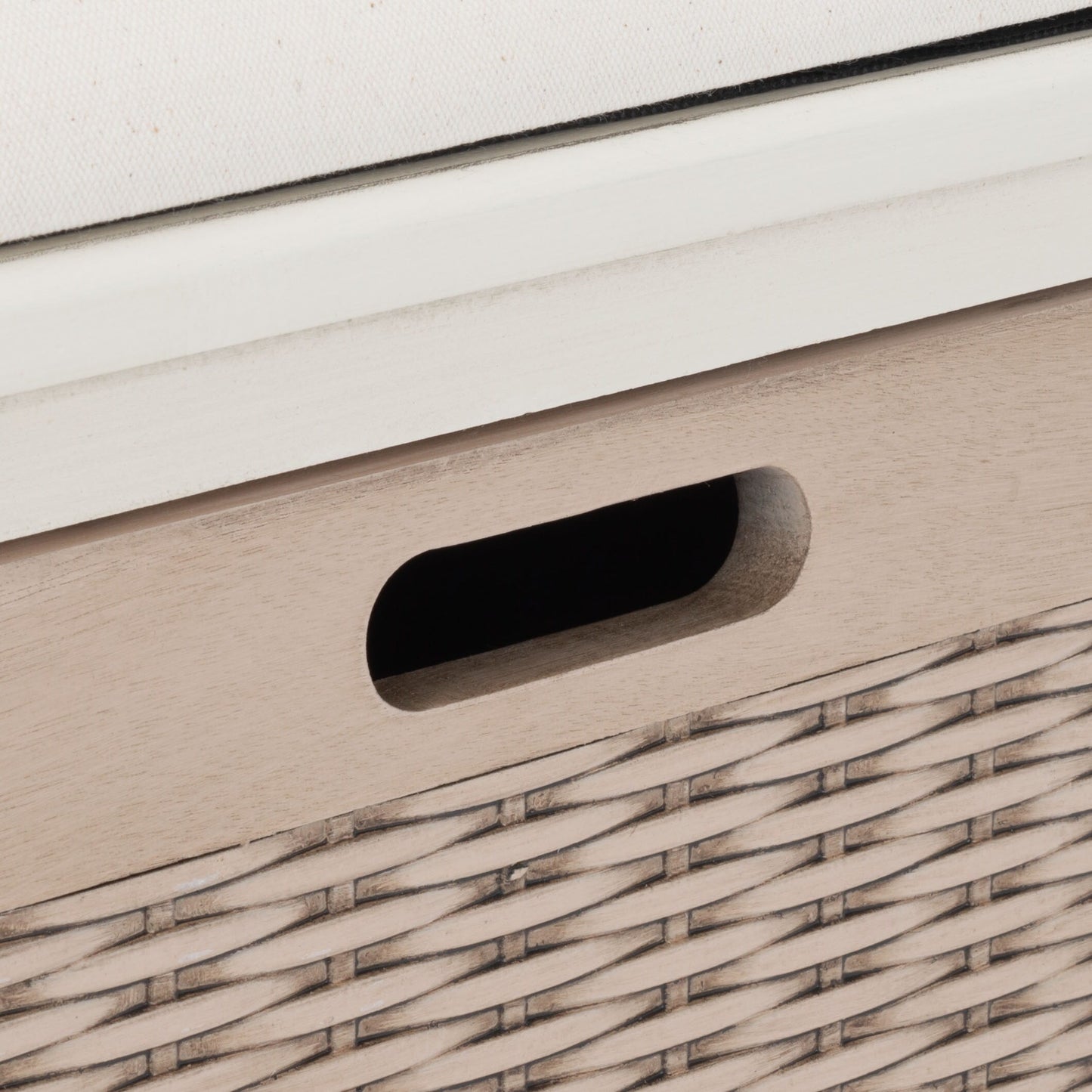 Banc de rangement 3 tiroirs avec coussins SAFAVIEH Fiorello - 47,3 l x 15 L x 19 H - 47 L x 15 P x 19 H