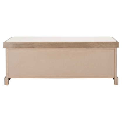 Banc de rangement 3 tiroirs avec coussins SAFAVIEH Fiorello - 47,3 l x 15 L x 19 H - 47 L x 15 P x 19 H