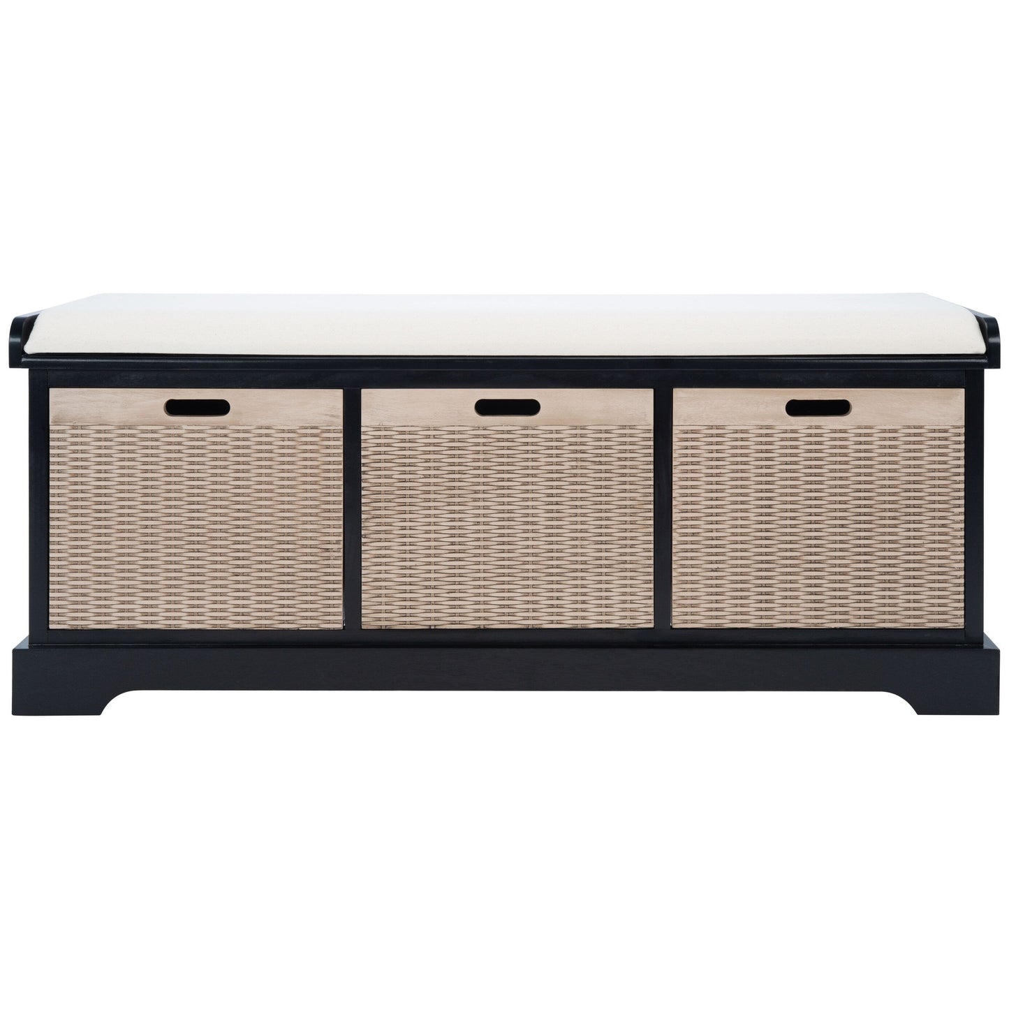 Banc de rangement 3 tiroirs avec coussins SAFAVIEH Fiorello - 47,3 l x 15 L x 19 H - 47 L x 15 P x 19 H