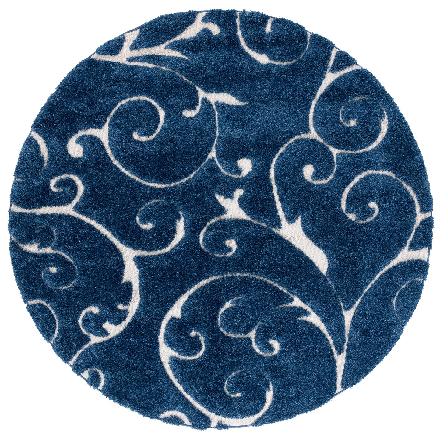 Tapis texturé SAFAVIEH Florida Ryung Shag Scroll de 3 cm d'épaisseur