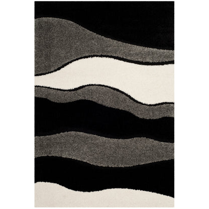 Tapis SAFAVIEH Florida Shag Melahat Abstract Wave de 3 cm d'épaisseur