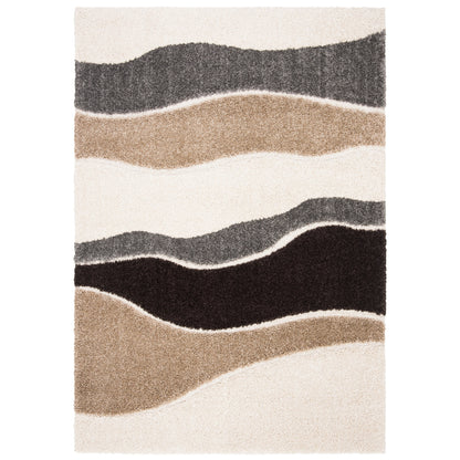 Tapis SAFAVIEH Florida Shag Melahat Abstract Wave de 3 cm d'épaisseur