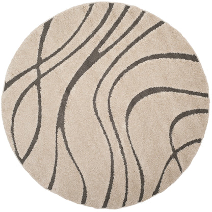 Tapis SAFAVIEH Florida Shag Staka Abstract Waves de 3 cm d'épaisseur