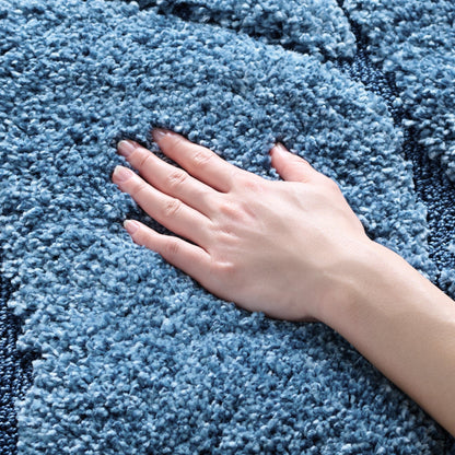 Tapis SAFAVIEH Florida Shag Staka Abstract Waves de 3 cm d'épaisseur