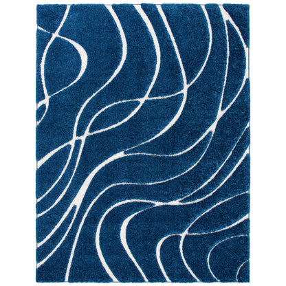 Tapis SAFAVIEH Florida Shag Staka Abstract Waves de 3 cm d'épaisseur