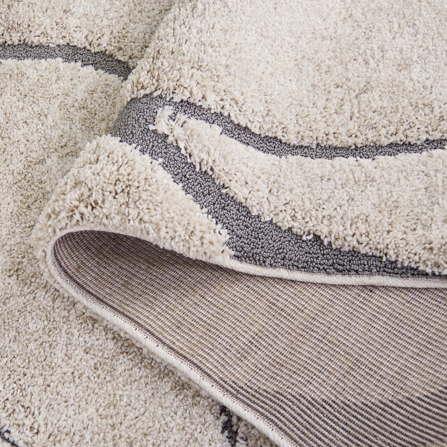 Tapis SAFAVIEH Florida Shag Staka Abstract Waves de 3 cm d'épaisseur