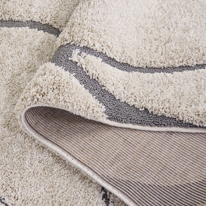 Tapis SAFAVIEH Florida Shag Staka Abstract Waves de 3 cm d'épaisseur