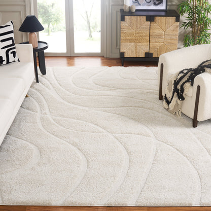 Tapis SAFAVIEH Florida Shag Staka Abstract Waves de 3 cm d'épaisseur