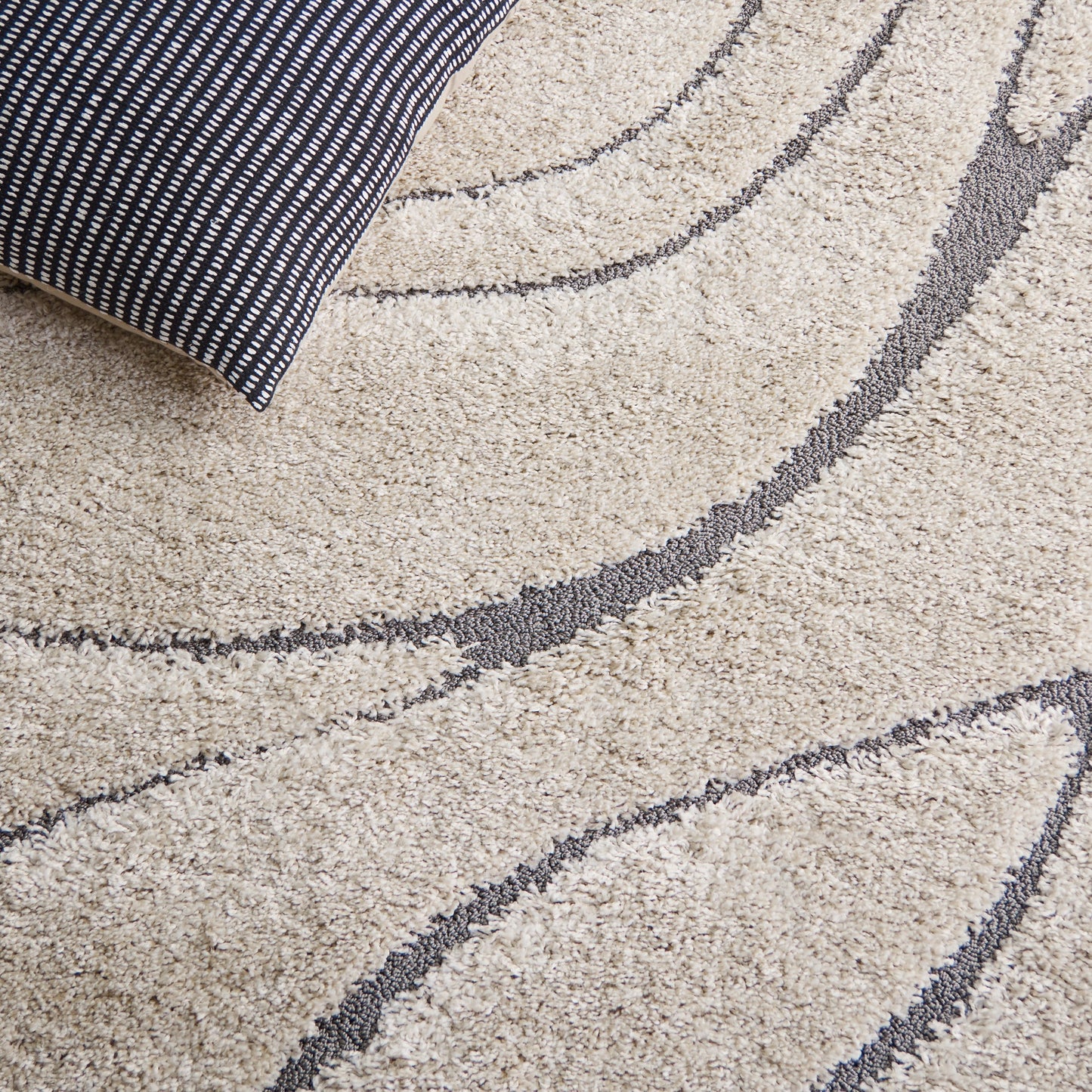 Tapis SAFAVIEH Florida Shag Staka Abstract Waves de 3 cm d'épaisseur