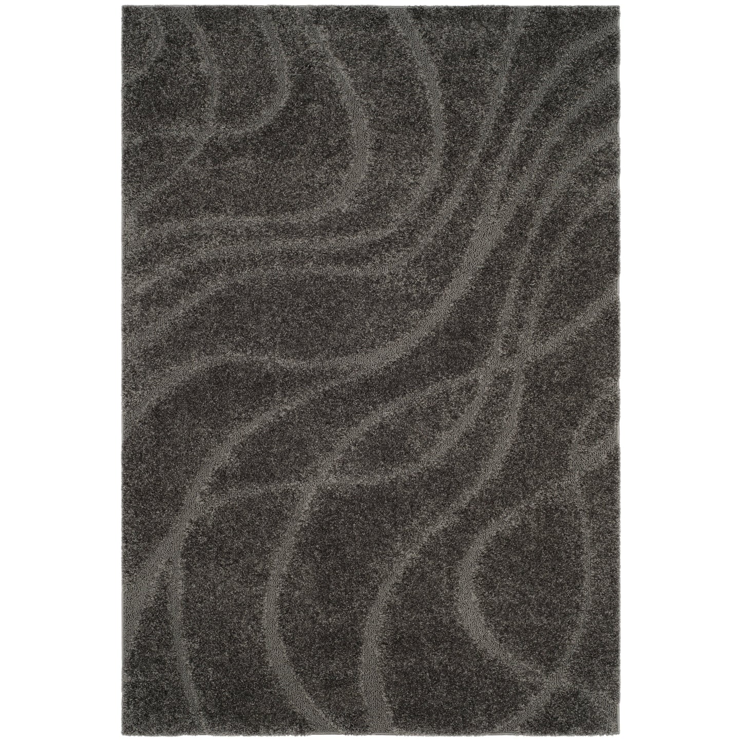 Tapis SAFAVIEH Florida Shag Staka Abstract Waves de 3 cm d'épaisseur