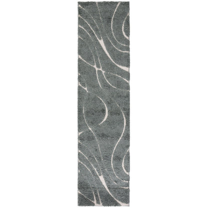 Tapis SAFAVIEH Florida Shag Staka Abstract Waves de 3 cm d'épaisseur