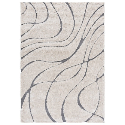 Tapis SAFAVIEH Florida Shag Staka Abstract Waves de 3 cm d'épaisseur