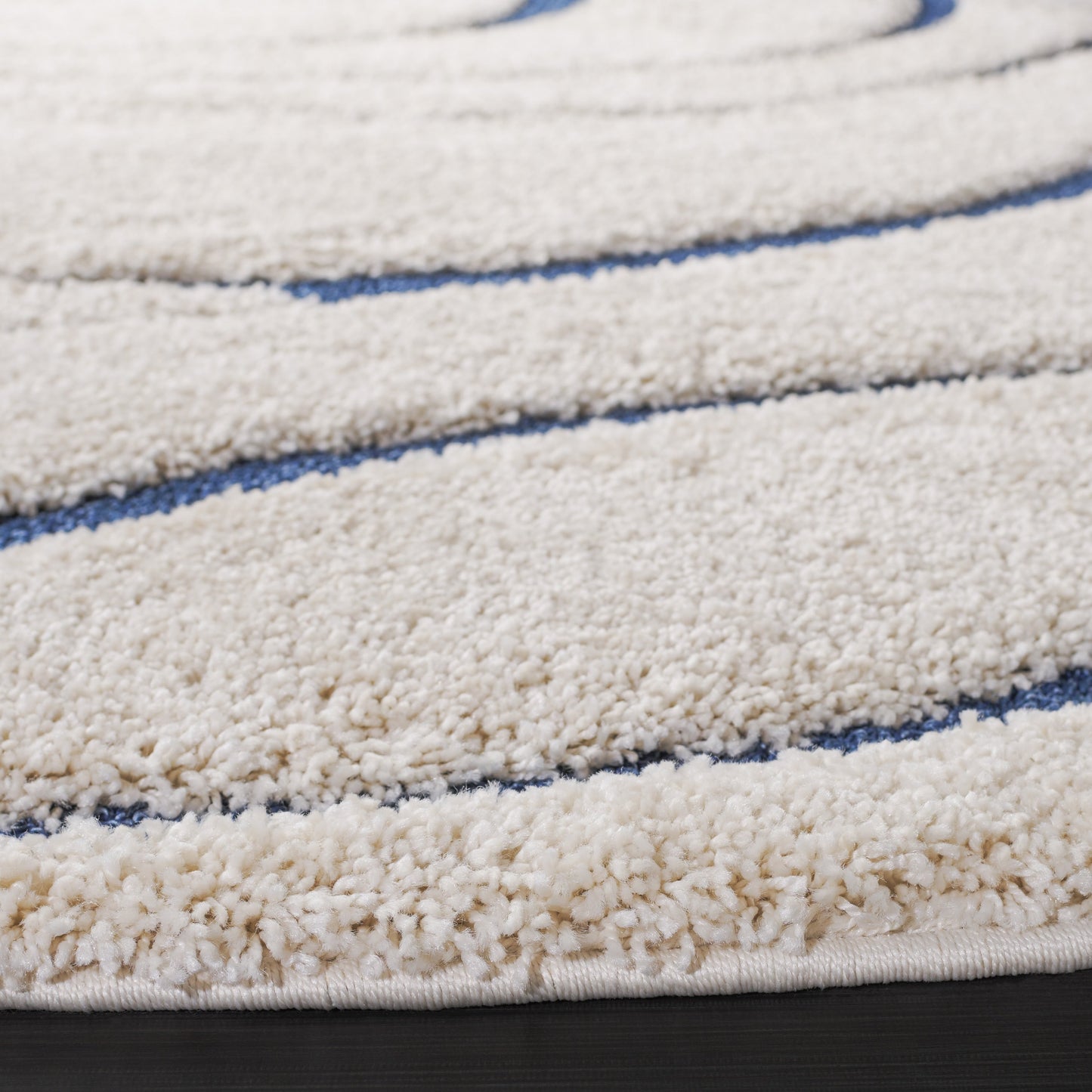 Tapis SAFAVIEH Florida Shag Staka Abstract Waves de 3 cm d'épaisseur