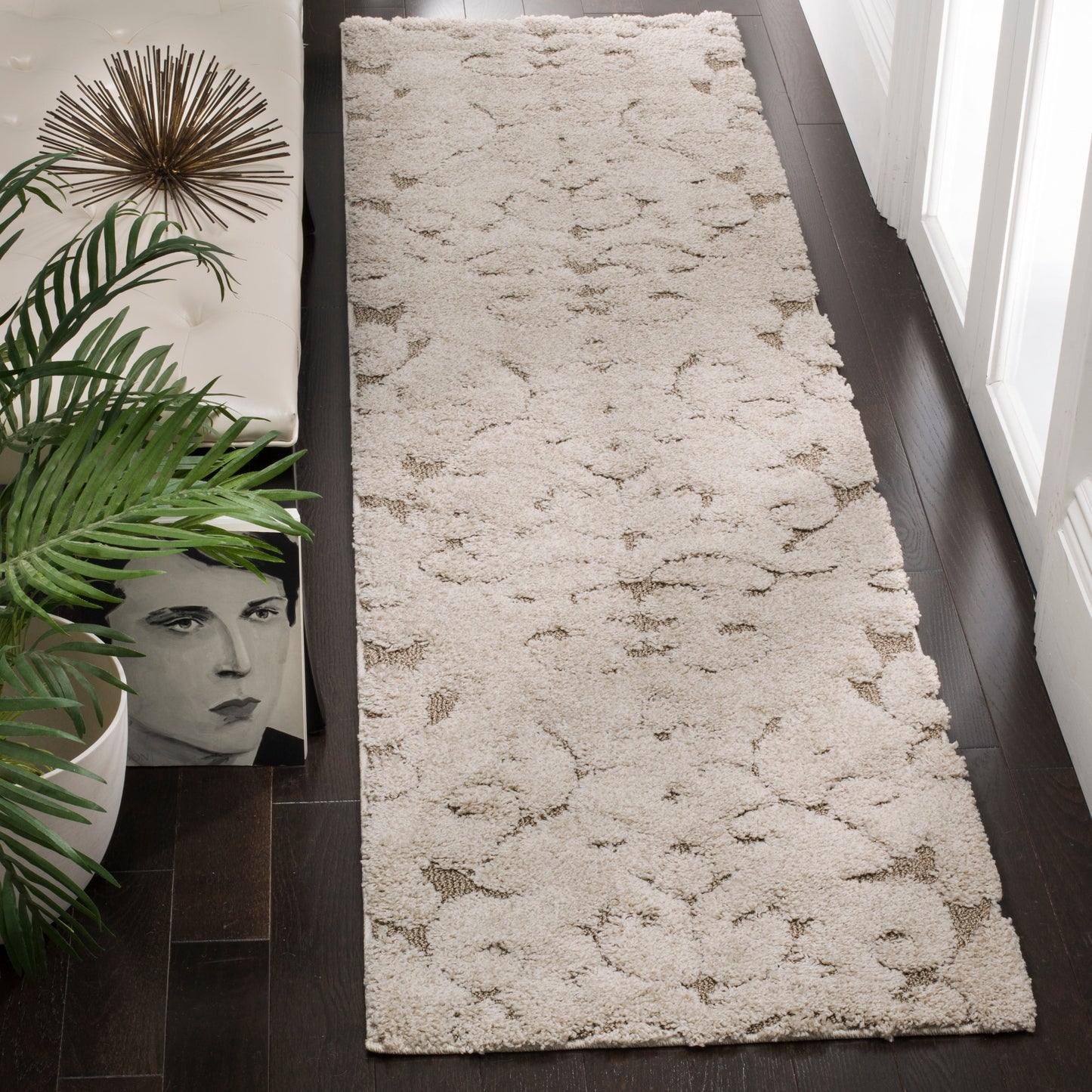 Tapis SAFAVIEH Florida Shag Tjabbe Scroll Area de 3 cm d'épaisseur