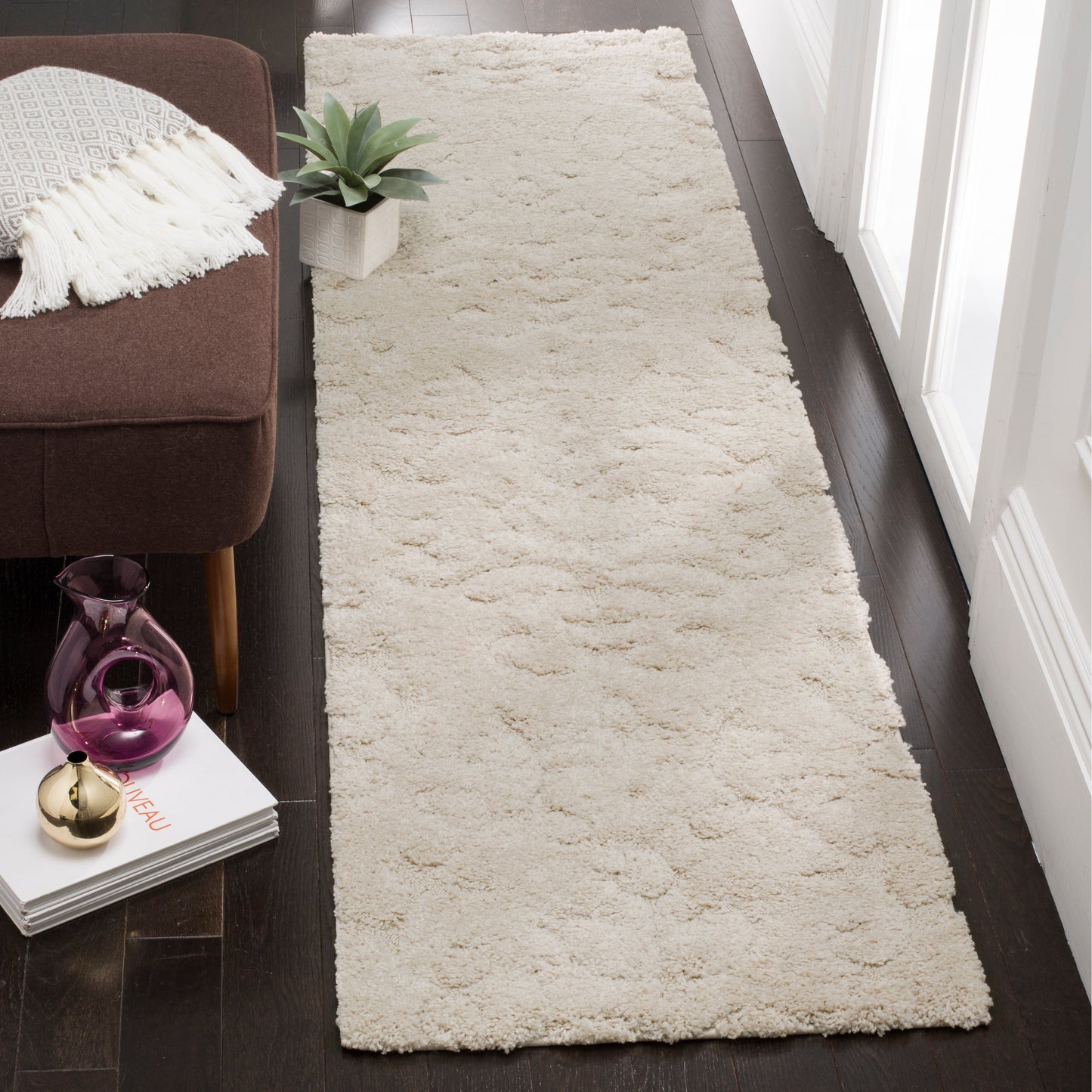 Tapis SAFAVIEH Florida Shag Tjabbe Scroll Area de 3 cm d'épaisseur