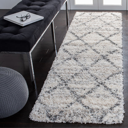 Tapis SAFAVIEH Fontana Shag Marye Modern Trellis de 5 cm d'épaisseur