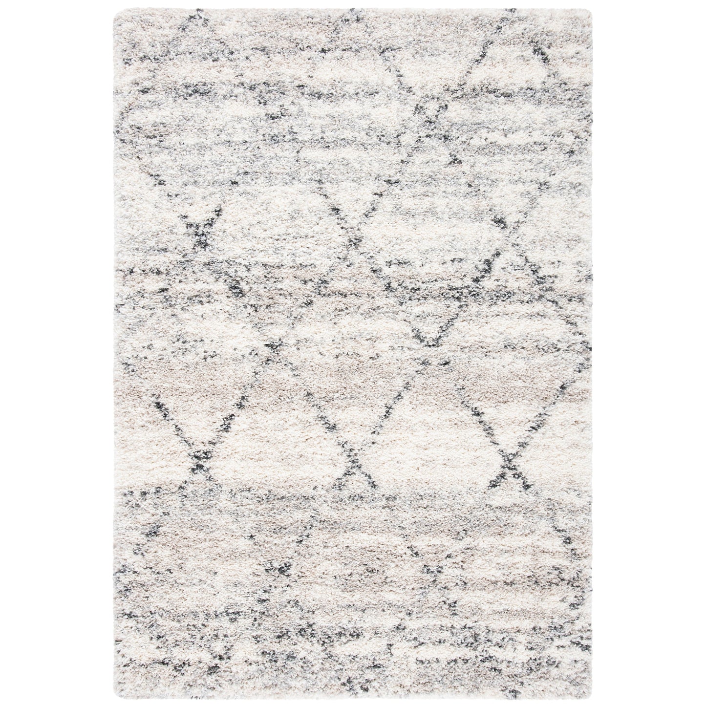 Tapis SAFAVIEH Fontana Shag Marye Modern Trellis de 5 cm d'épaisseur