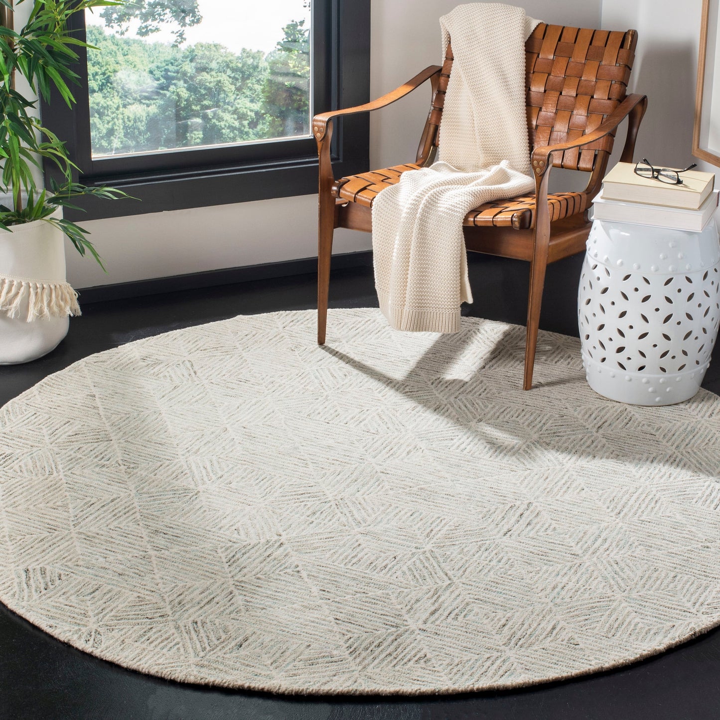 Tapis moderne en laine SAFAVIEH fait main, abstrait, Harmonna