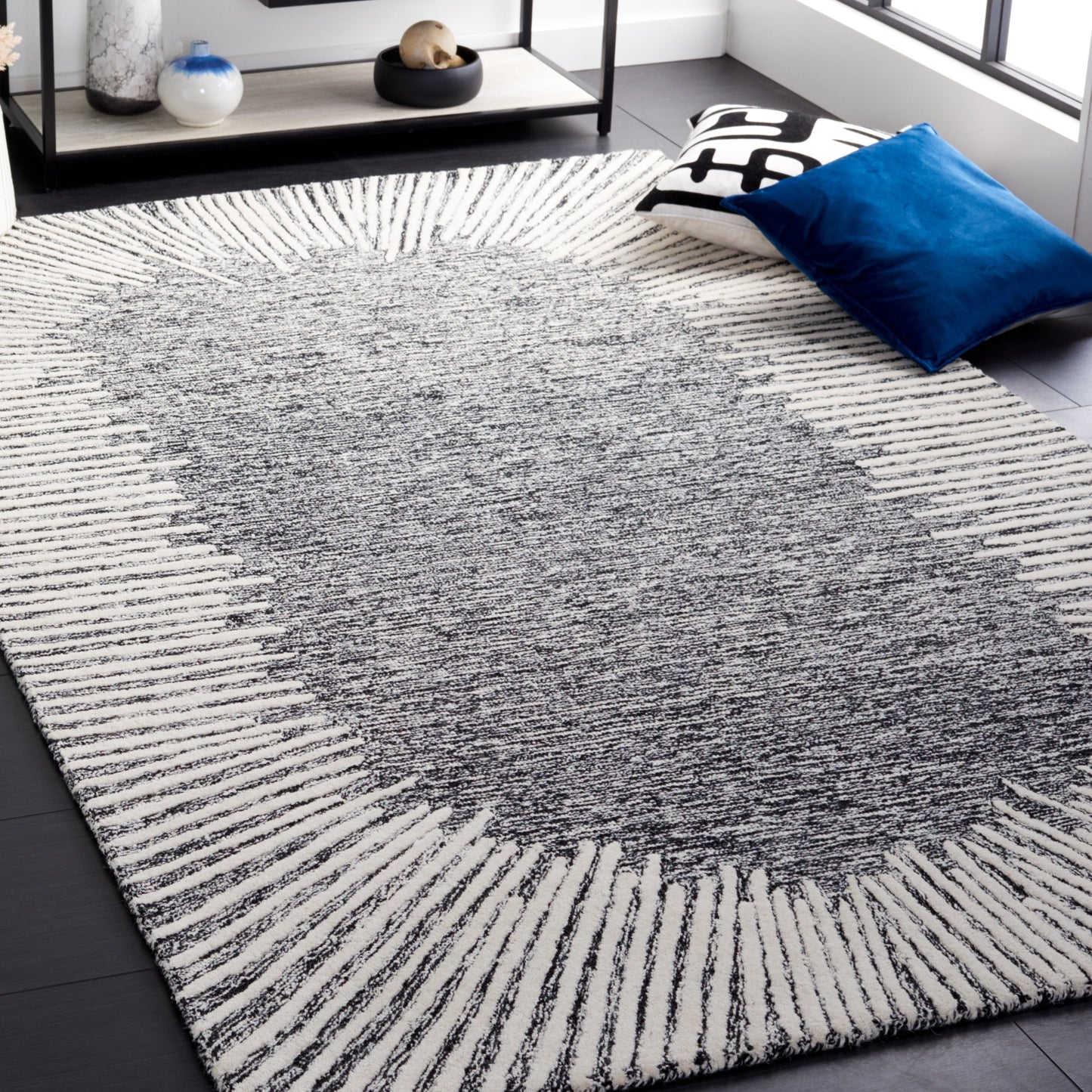 Tapis moderne en laine abstrait Sofoula fait main SAFAVIEH