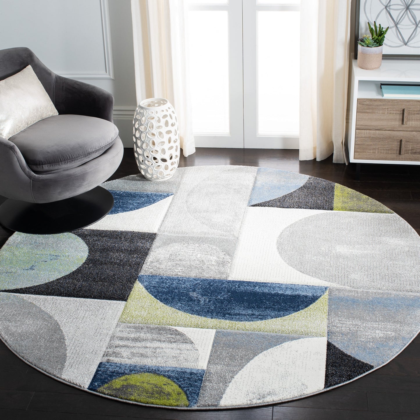 Tapis abstrait moderne du milieu du siècle SAFAVIEH Hollywood Alide
