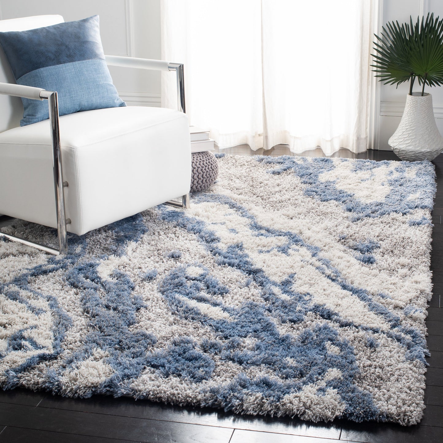 Tapis SAFAVIEH Horizon Shag Remona de 6,6 cm d'épaisseur