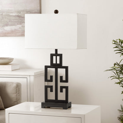 Lampe de table Chantelle de SAFAVIEH Lighting, 29 pouces, couleur or antique grec (lot de 2) – 16 l x 9 p x 29 h