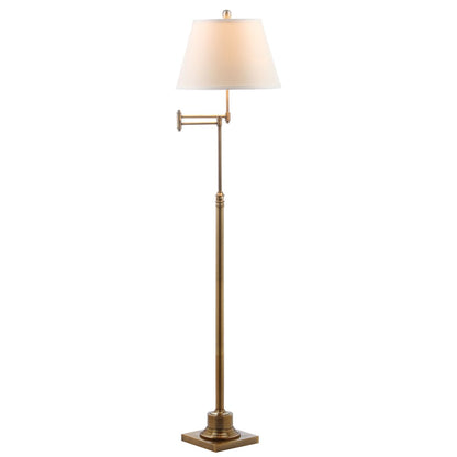 Lampadaire pivotant doré SAFAVIEH Lighting Tracee de 60 pouces – 16 x 16 x 54,5-68,5 – 16 L x 16 P x 69 H
