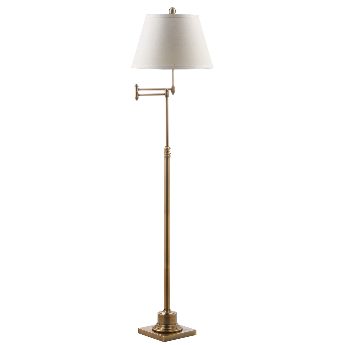 Lampadaire pivotant doré SAFAVIEH Lighting Tracee de 60 pouces – 16 x 16 x 54,5-68,5 – 16 L x 16 P x 69 H
