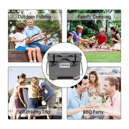 Glacière portable SKTAKOL 16 litres, étanche, 24 canettes de glace - Voir les détails