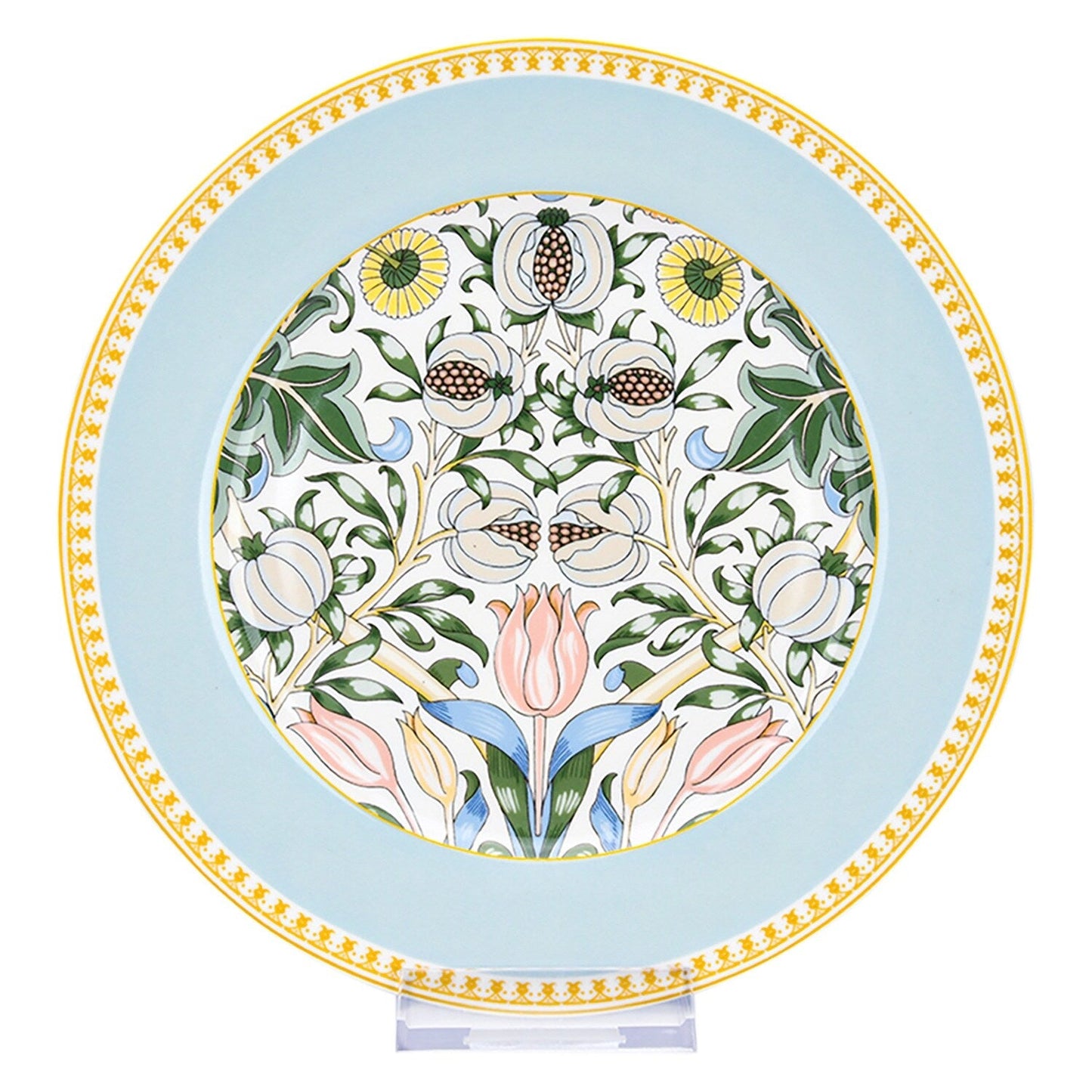 Service de table en porcelaine fine Morris Garden de STP Goods, 24 pièces pour 6 personnes