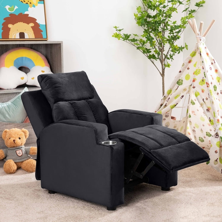 Sièges magiques pour princesses super-héros, fauteuil inclinable de luxe pour enfants avec repose-pieds, appui-tête et 2 porte-gobelets