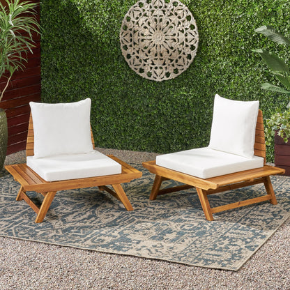 Chaises d'extérieur en bois d'acacia Sedona (lot de 2) par Christopher Knight Home
