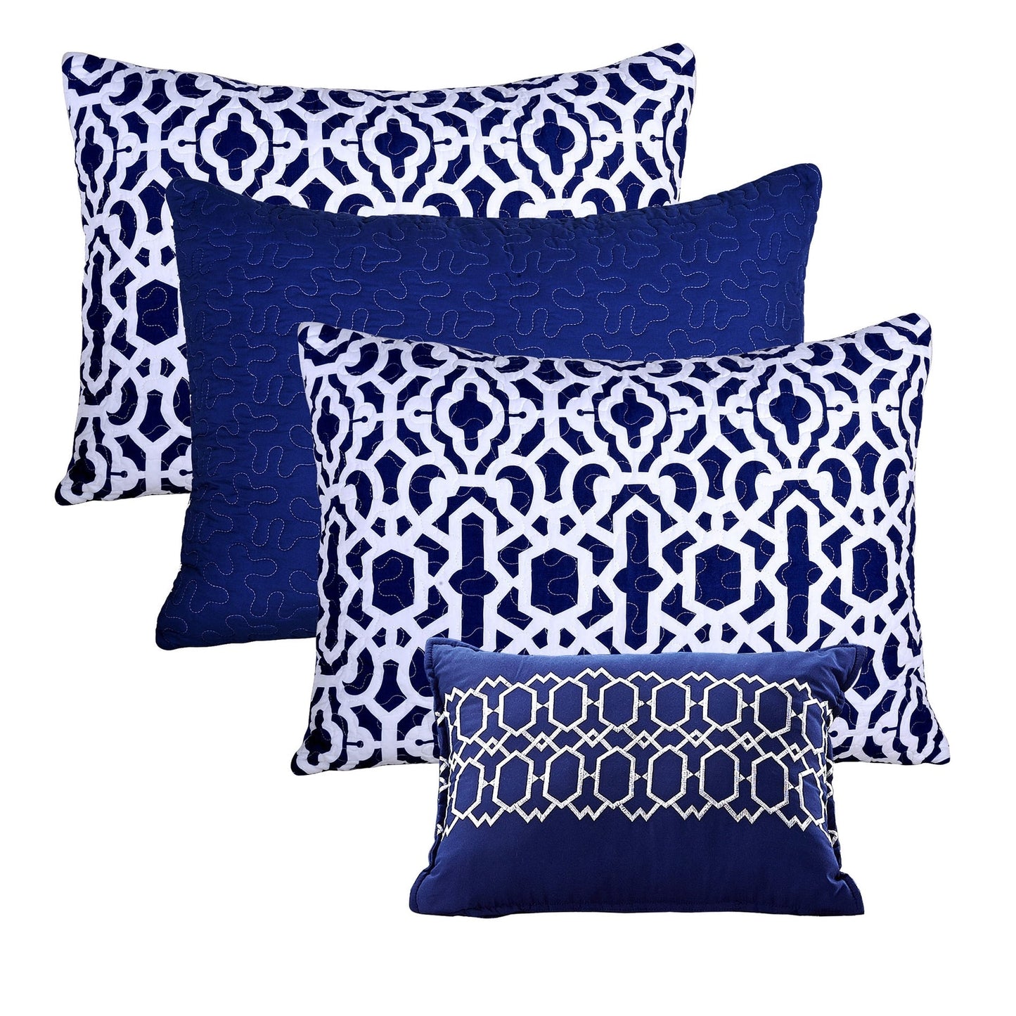 Ensemble couvre-lit Serenta 6 pièces en coton mélangé - 75 x 39