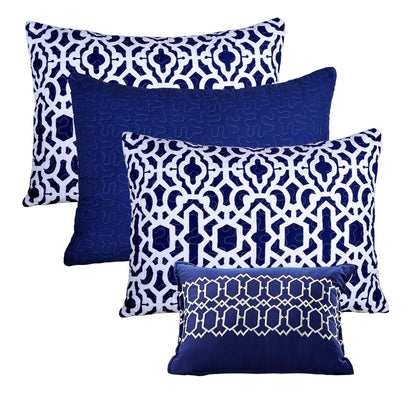 Ensemble couvre-lit Serenta 6 pièces en coton mélangé - 75 x 39