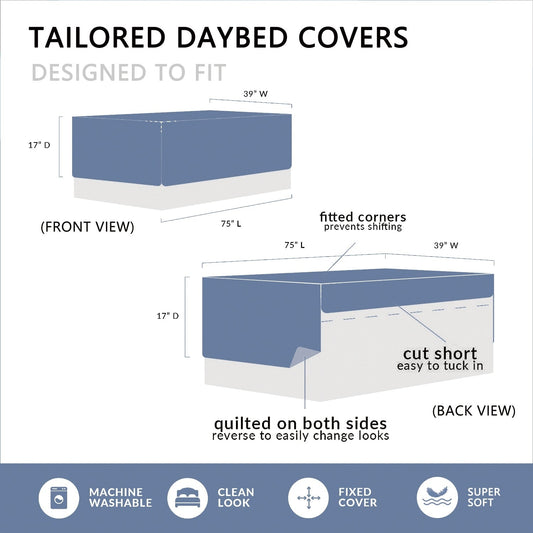 Ensemble couvre-lit Serenta 6 pièces en coton mélangé - 75 x 39