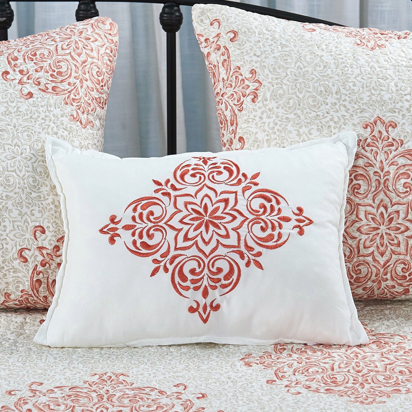 Ensemble couvre-lit Serenta 6 pièces en coton mélangé - 75 x 39