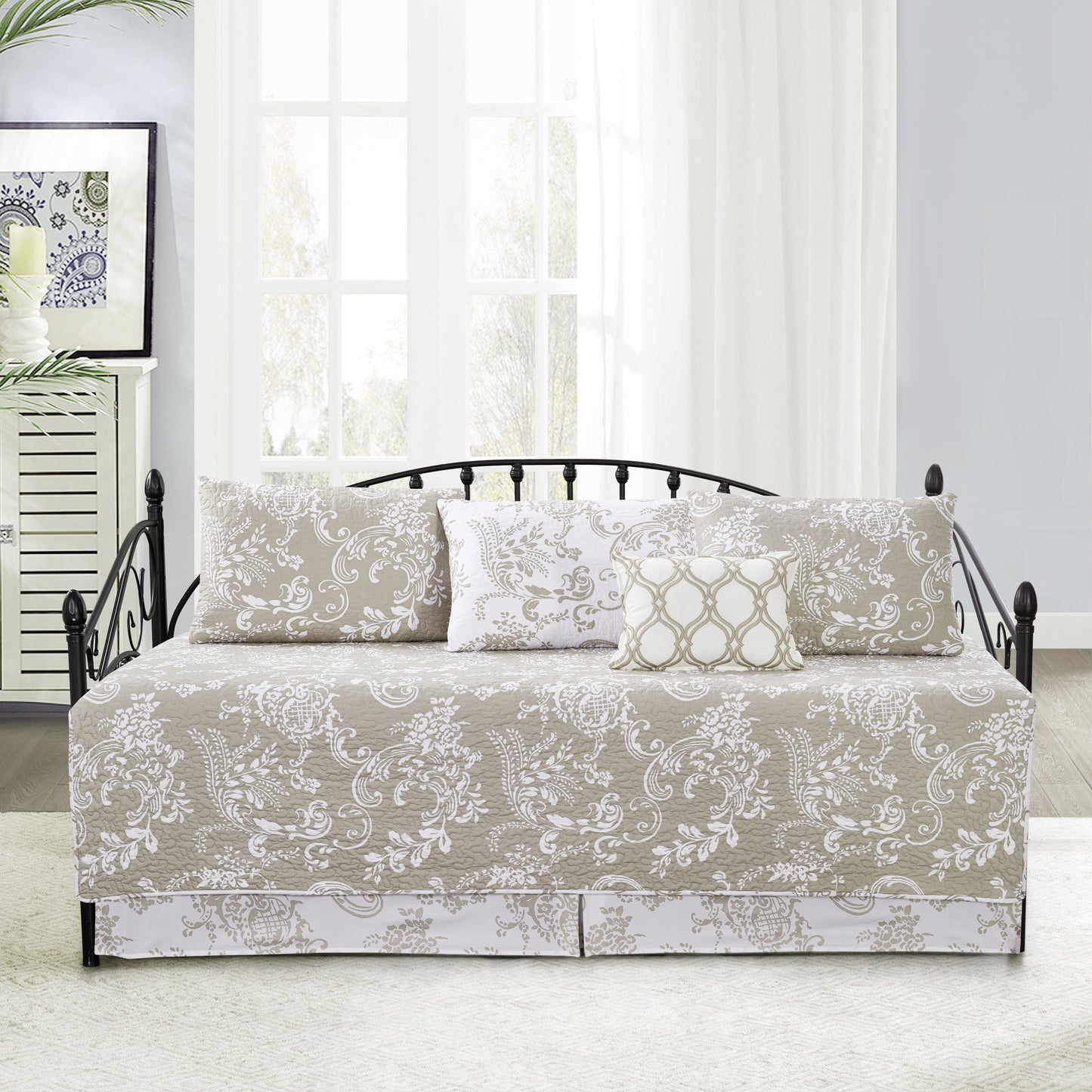 Ensemble couvre-lit Serenta 6 pièces en coton mélangé - 75 x 39