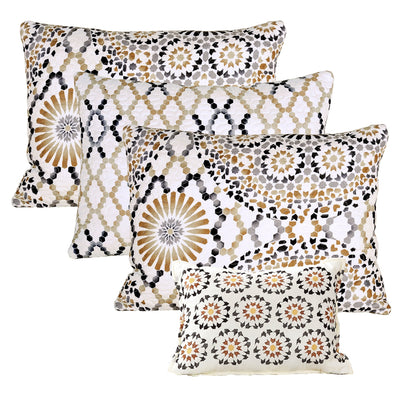 Ensemble couvre-lit Serenta 6 pièces en coton mélangé - 75 x 39